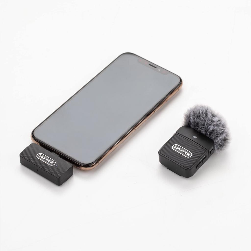 Saramonic Blink100-B3 Wireless Microphone System 2.4G Ultra-Compact Transmitter Lightning Receiver Black
