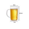Clear Unbreakable Plastic Beer Mug Food Safe Acrylic Drinking Cup for Pool Party Travel Coffee Juice Milk Water