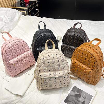 Embroidered Backpack Vintage Student Backpack Fashion Large Capacity Women's Backpack