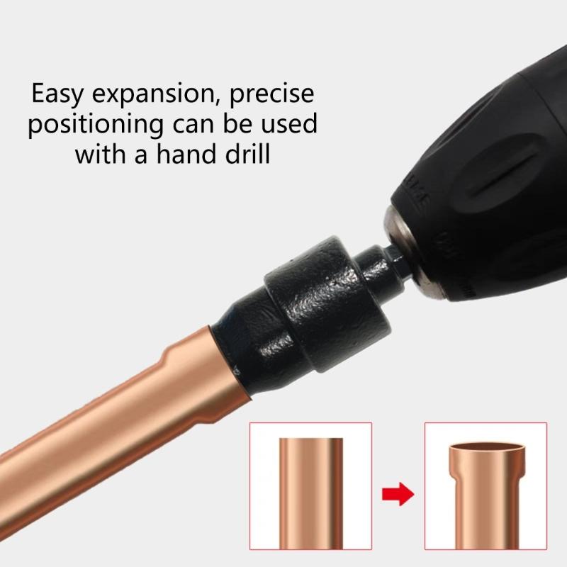 Durability Carbon Steel 6 in 1 Tube Expander Expanding Tool for Hand Drills For Air Conditioning Refrigeration Repair