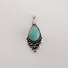 Amazonite Gemstone 925 Sterling Silver Statement Pretty Pendant 1.5" For Engagement Gift PP-70-26