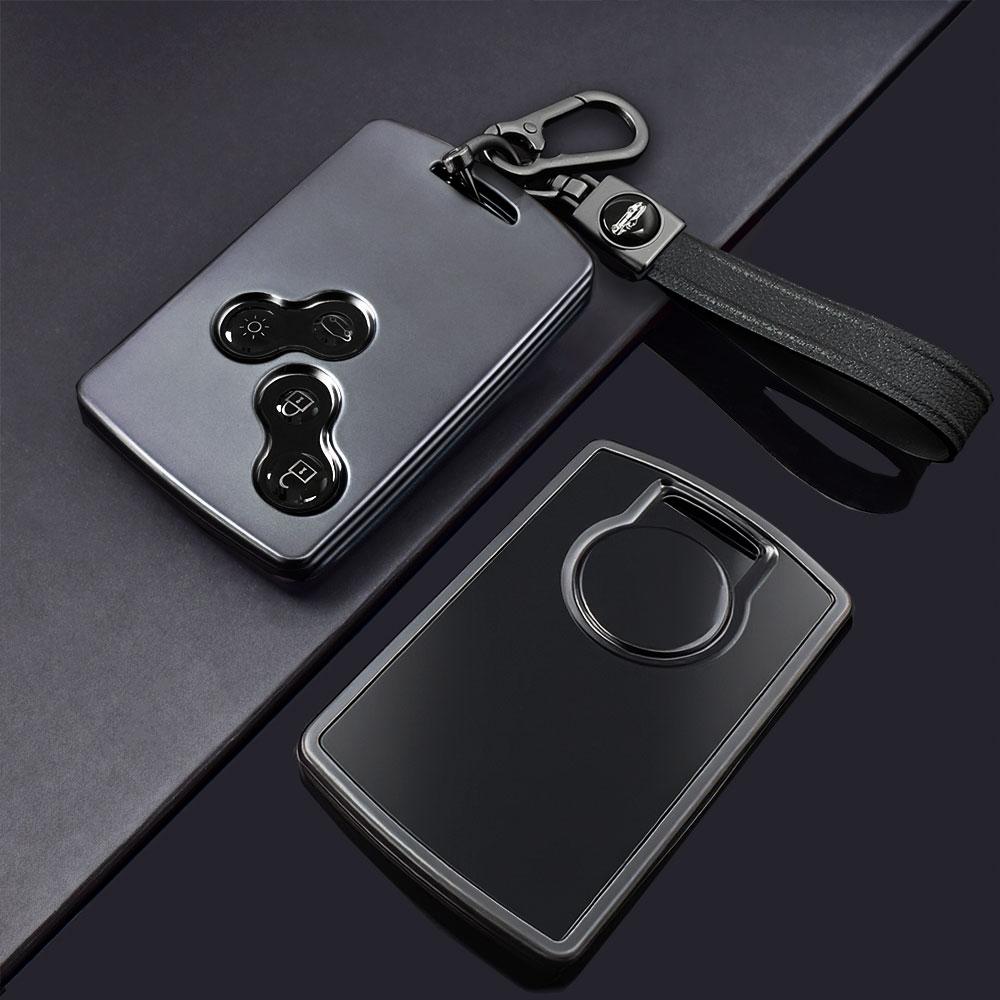 Pour Renault Megane 2 3 Clio Scenic Duster Kaptur Captur Logan Laguna Zoe Koleos Danilo Nema Fluence Coque de protection en TPU pour clé de voiture gray