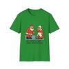 Unisex Softstyle T-Shirt Santa Tiny Reindeer Mrs. Claus Funny Christmas