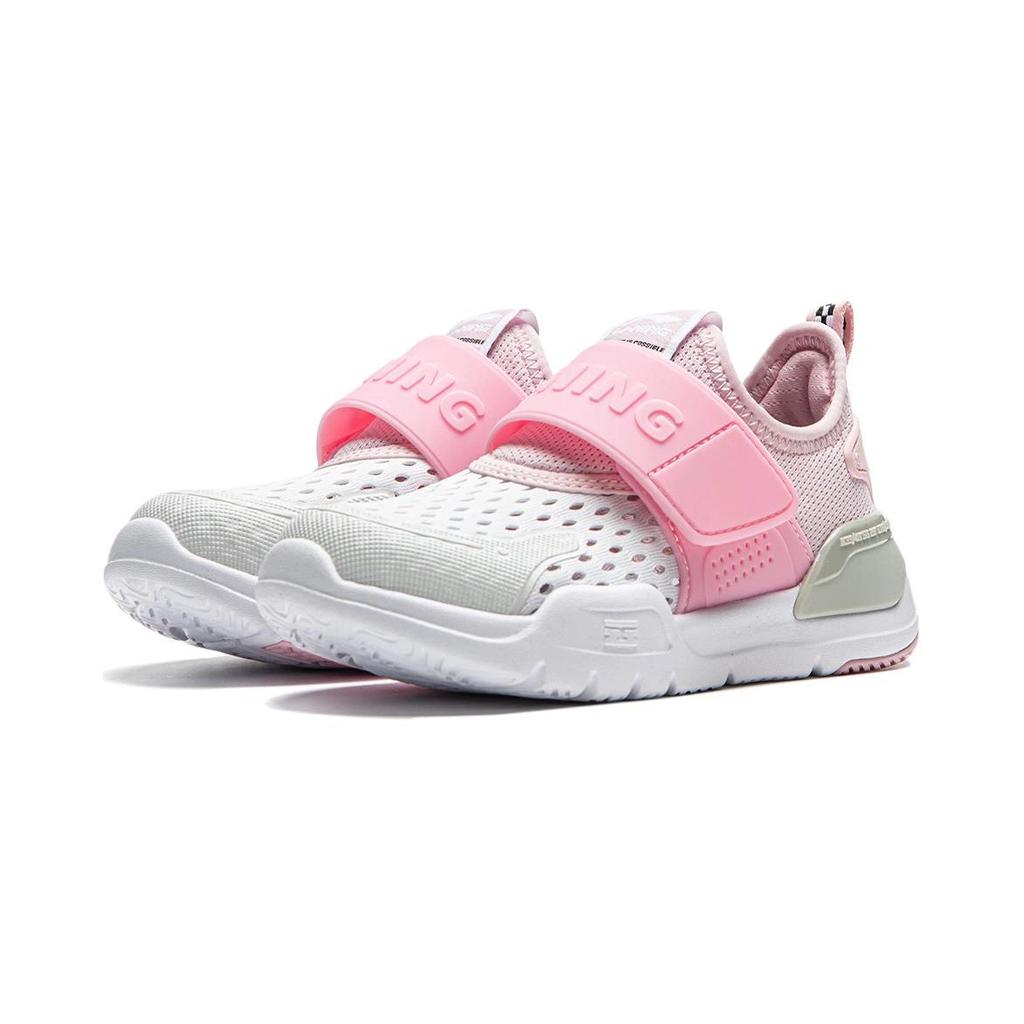 Li-Ning Cloud Low-Top Kids Casual Shoes Kids Casual Shoes White Pink YKNU040-14