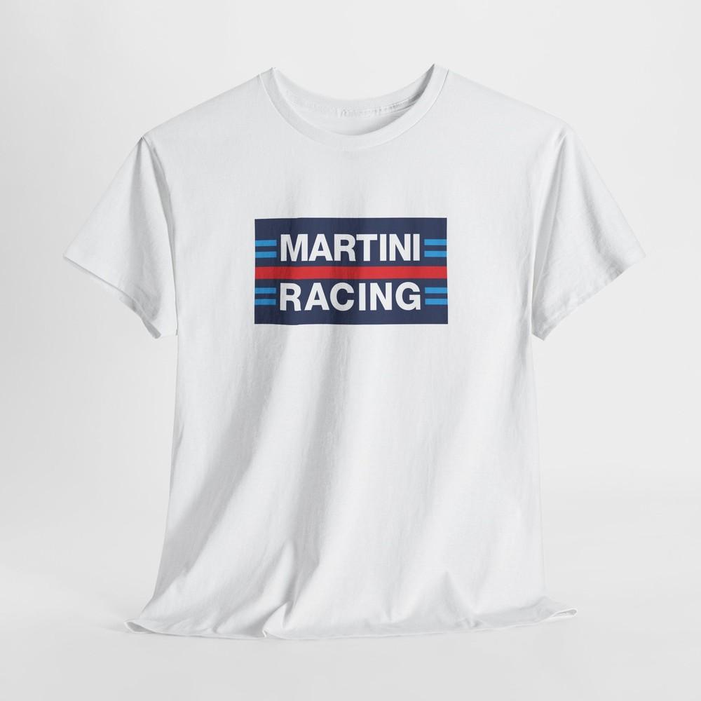 Футболка Martini Racing – Унисекс хлопковая футболка для автоспорта для мужчин, женщин или автолюбителей M
