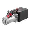 6 L Hydraulic Power Unit, Single Acting Dump Trailer Pump, 22 MPa Max Relief Pressure & 3.4 L/min Flow Rate, DC 12V Hydraulic Pump with Metal