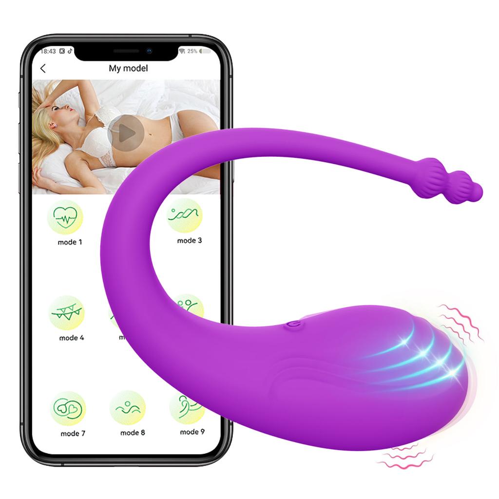 Kabellose Bluetooth-Steuerung Tragbarer Vibrator G-Punkt Vibrator Klitoris-Massage Anale Stimulation Sexspielzeug für Frauen Paare