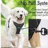 New Stylish, Comfortable, and High-quality Black Adjustable Dog Harness for Walking and Training Dogs of All Sizes and Breeds -