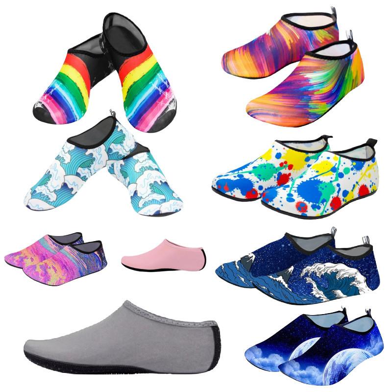 Colorful Lycra Swim Socks Anti-slip Dive Booties Perfect For Snorkeling And Beach Activities