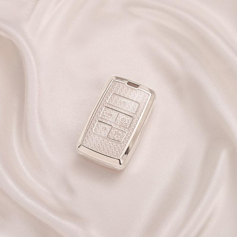Crystal Tpu Key Case For Land Rover Range Rover Sport Evoque Freelander Velar Discovery 4 Jaguar Xe Xj Xf Guitar Car Key Cover