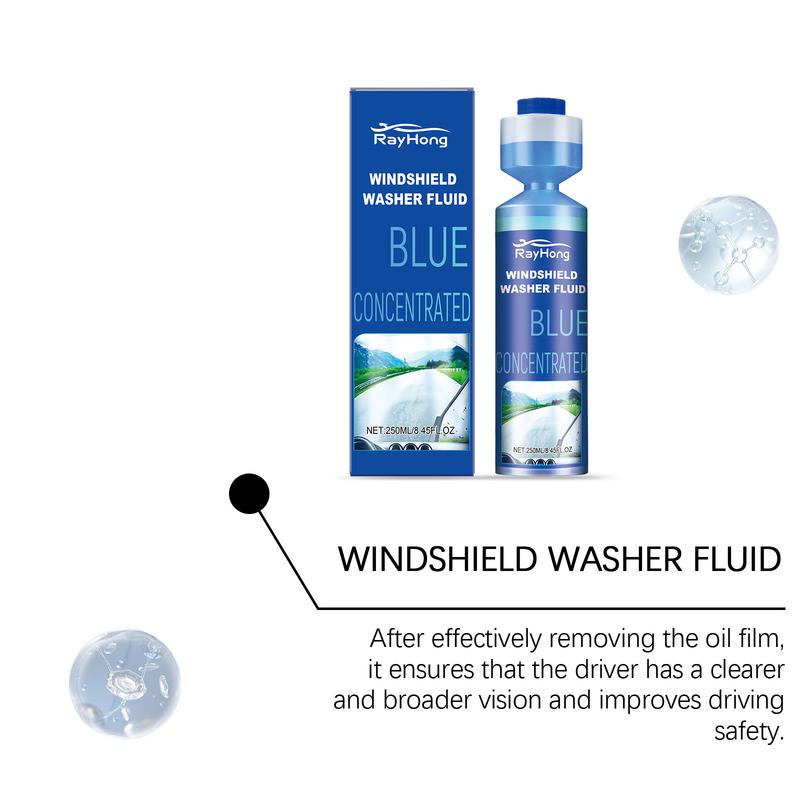 Rayhong 250ml Windshield Cleaning Fluid Automotive Glass Anti Drive Water Penetrating Decomposition Stubborn Oil Film Cleaner