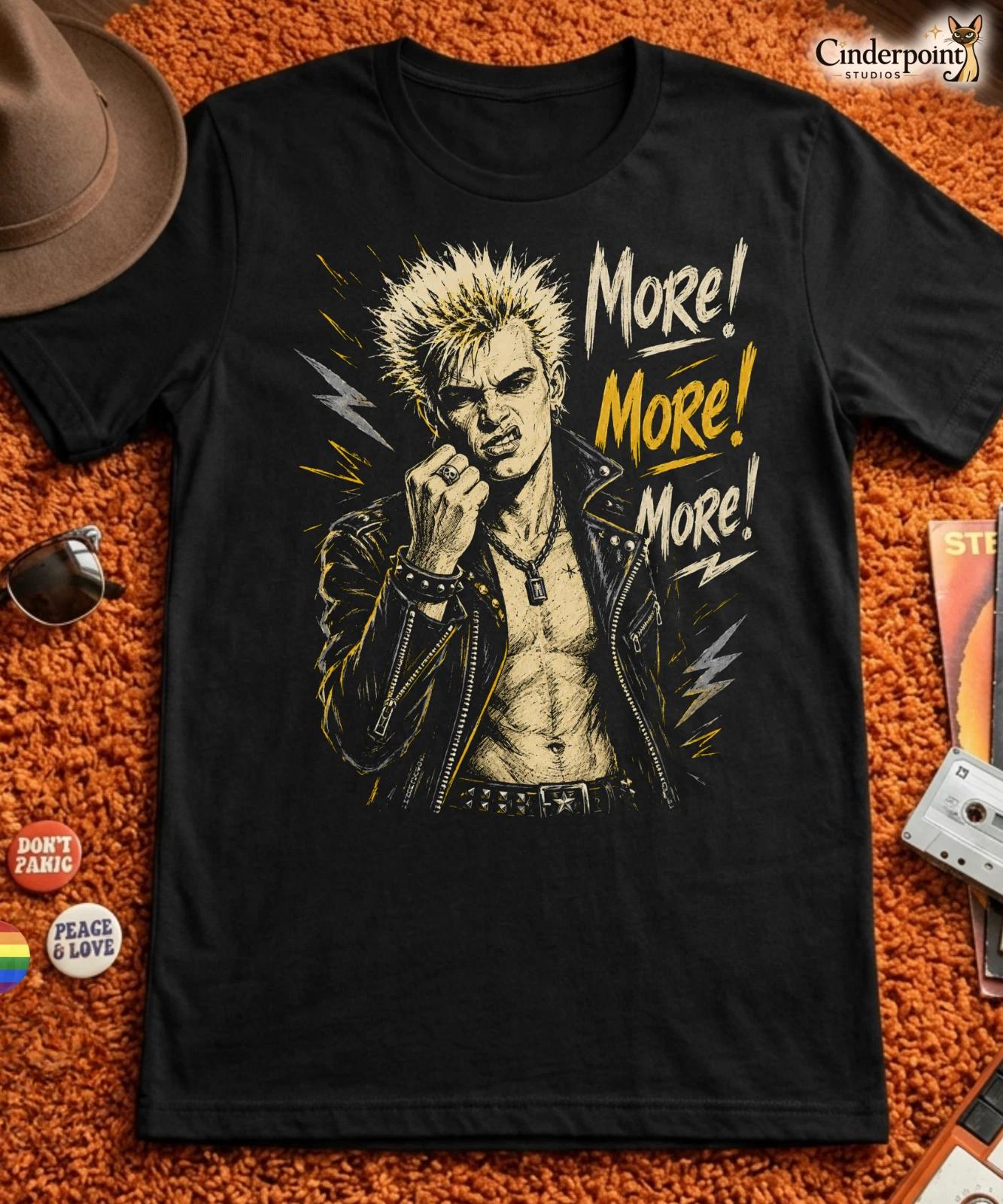 Rebel Yell Punk Rock Tribute Tee 80s New Wave Cyberpunk Style Shirt XS-5XL XXL