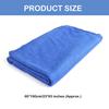 Hot 60x160cm Blue Large Car Wash Microfiber Towel Car Cleaning Drying Soft Cloth Hemming Car Care Cloth Detailing Car Wash Towel