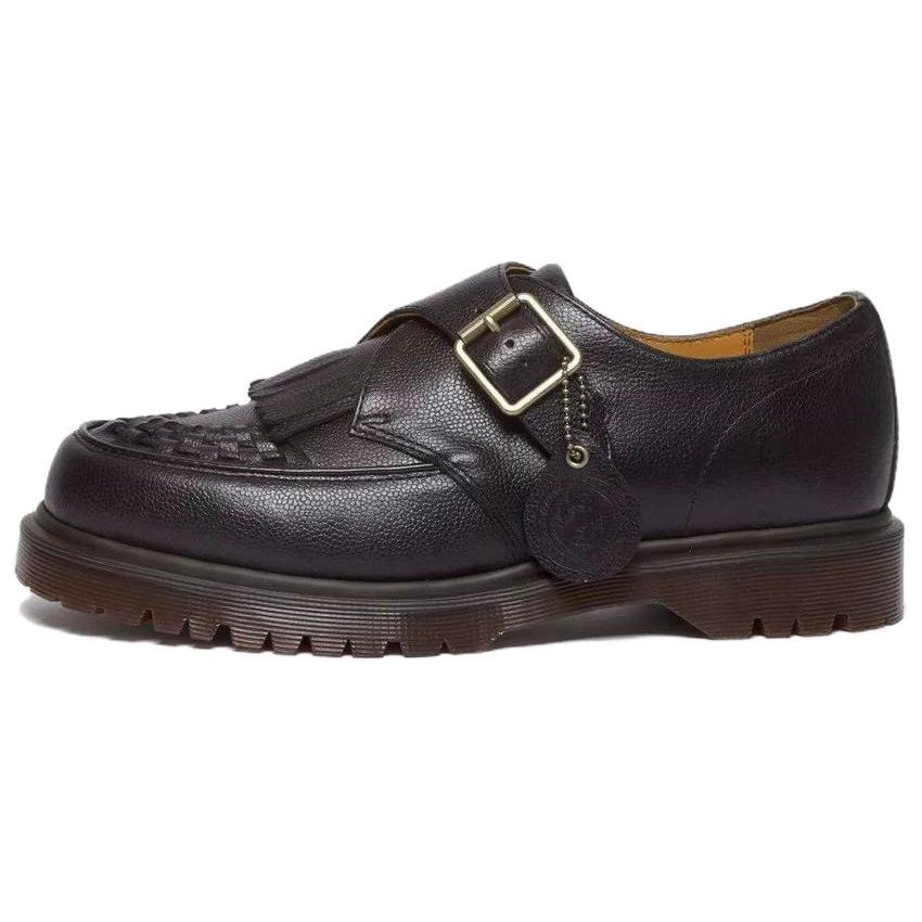 Dr. Martens Leather Fashion Comfortable Low-Top Casual Shoes Unisex Casual Shoes Black 31510001