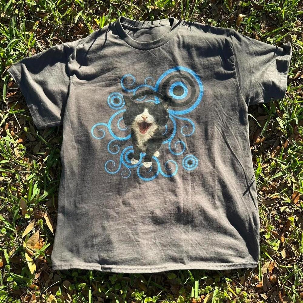 frutiger aero metro kitty Cat T Shirt Full Size S3XL Unisex T-Shirt M