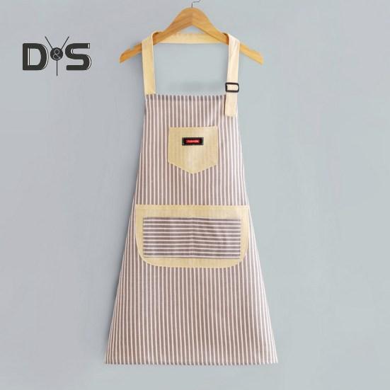 Ladies Cooking Apron Adjustable Strap Convenient Easy Cleaning Strap Apron Pinafore