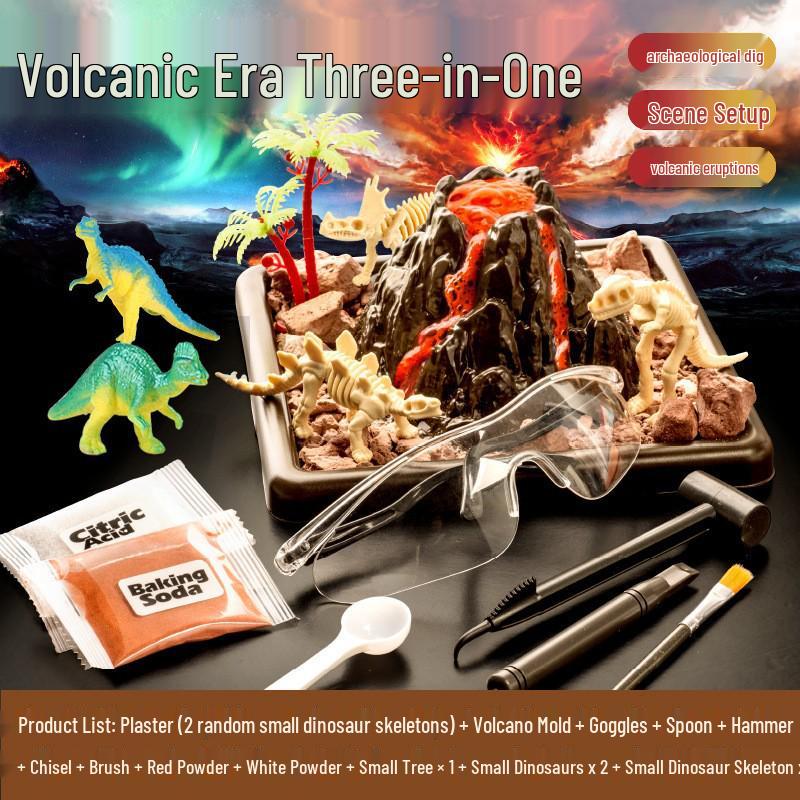 Dinosaur Fossil & Volcano Science Experiment Kit for Kids
