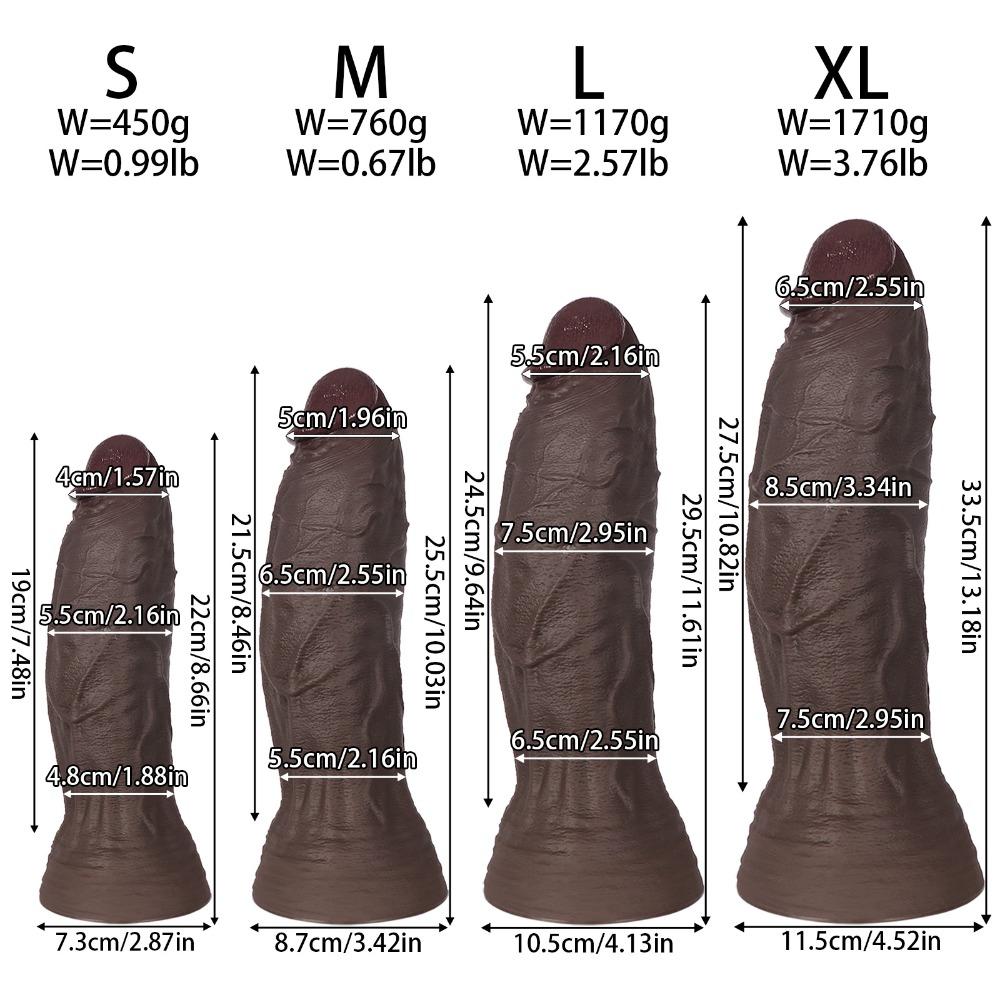 Niezwykle Miękki Silikon Płynny Realistyczny Dildo, Duży Rozmiar Zabawka Seksualna dla Dorosłych Kobiet