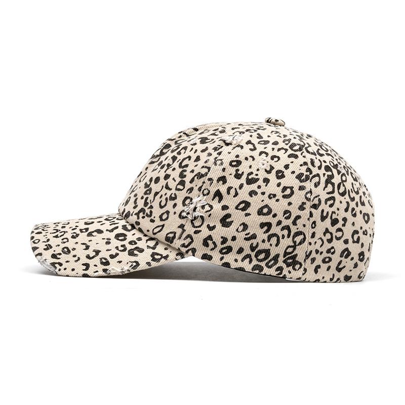 Leopard Print Baseball Cap Women Spring Summer Vintage Sun Hat Cap