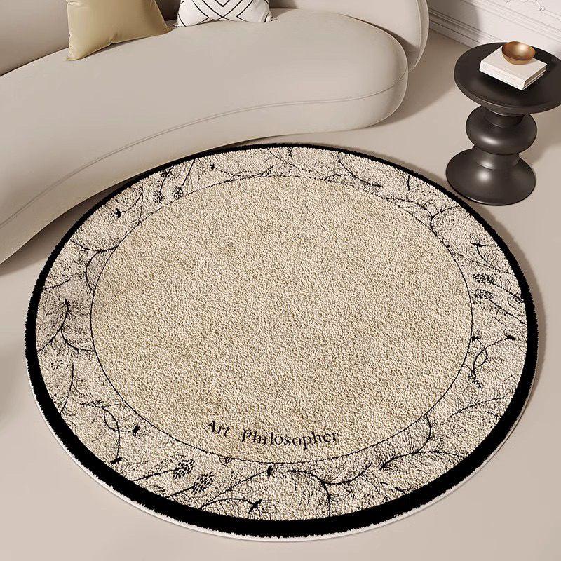 

Винтажный круглый ковер для гостиной, дивана, журнального столика, балкона, небольшой спальни, гардеробной, кресла, прикроватного коврика 60*60cm