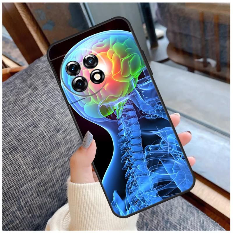 Medical Human Organs Brain Case For OnePlus 15 12R 13R 13T 10T 8T 13 12 11 10 Pro Nord 5 CE 2 3 4 Lite N20 N30 Coque