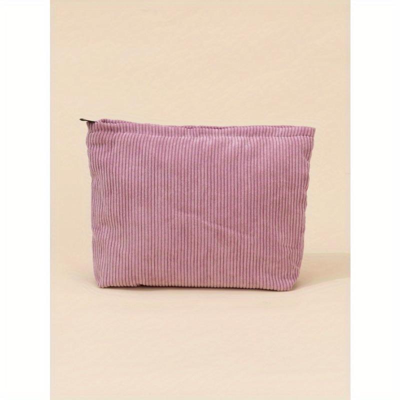 Letter Patch Makeup Bag Pouch Skincare Toiletry Packing Bag Travel Essentials Organizer Lip Oil Nail Polish Travel Toiletry Storage Zipper