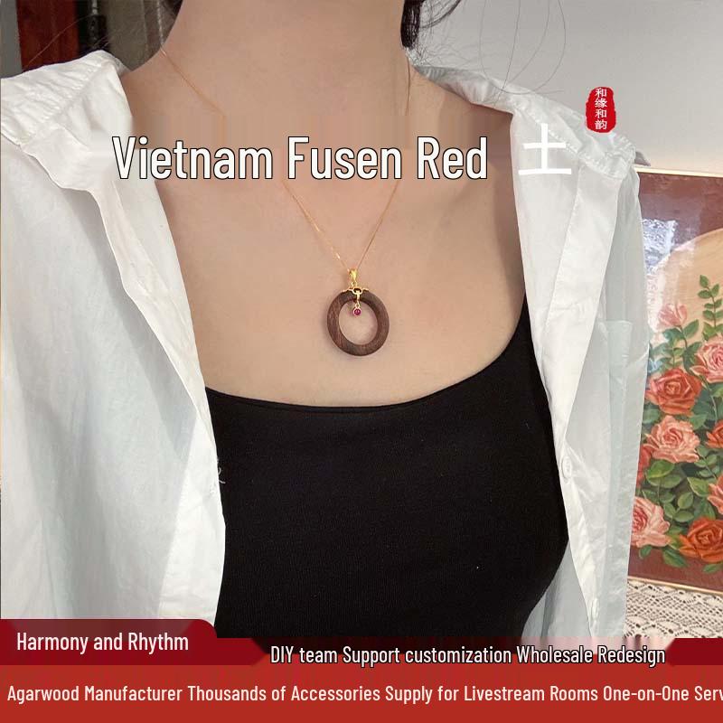 Phu Yen Red Soil Agarwood Pendant - Available in Bulk SH2025113
