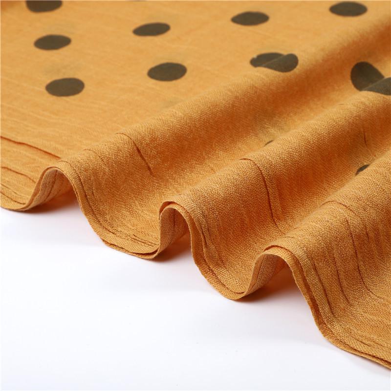Schal Stola mit Polka-Dot-Print – Reine Farbe Polyester-Baumwollmischung
