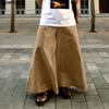 Men Zipper Waist Casual Loose Big Swing Wide Leg Pants Trousers