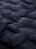 Demi-season Jacket Tom Tailor Hybrid Lightweight Quilted Jacket with a Hood and Stand-up Collar In Sky Captain Blue (1044092_10668)