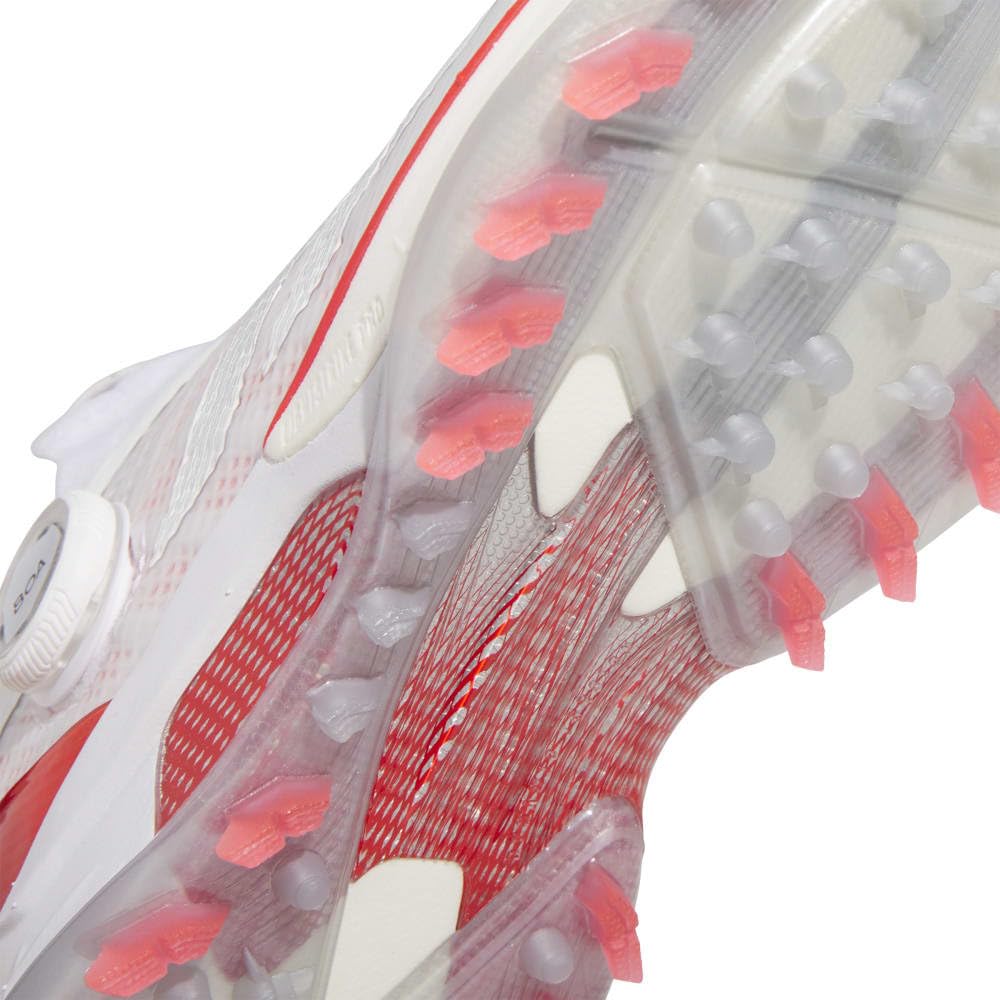 Golf Shoes Adizero ZEDGE 25 Boa Footwear Red cm 2E [Adidas Golf] Women's White/Silver Metallic/Lucid 23.0