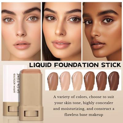 Podkład w sztyfcie Beauty Balm Serum Boosted Skin Tint, Solid Tinted Moisturizing Serum Stick Foundation Face Stick For Women