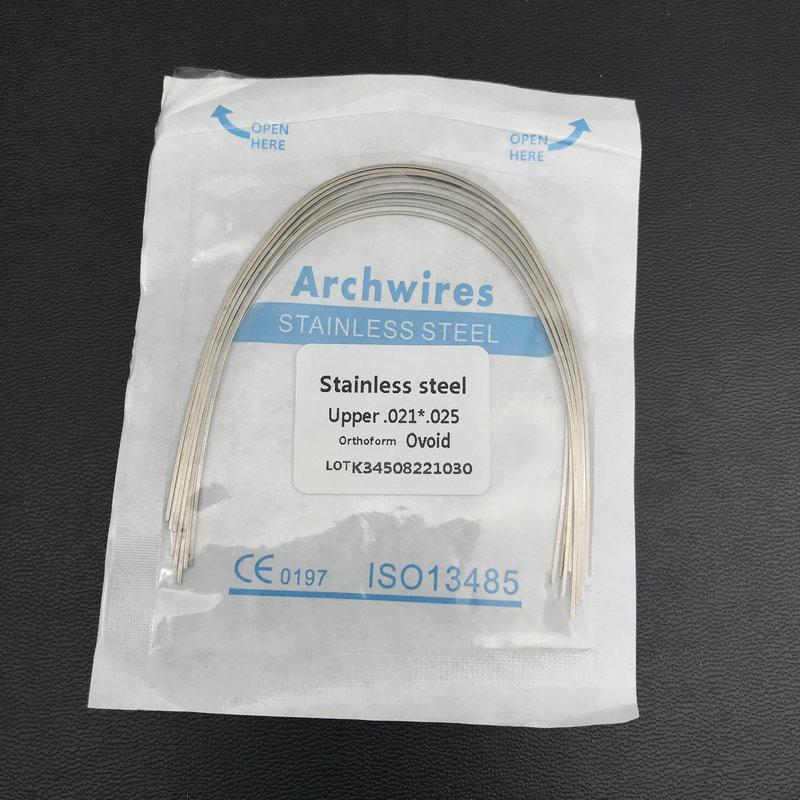 10 teile/paket Dental Kieferorthopädische Edelstahl Rechteckige Ovale Bogen Drähte