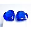 Stunning Royal Blue Sapphire Natural Heart Cut 22-24 Ct Pair Loose Gemstone