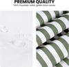Shower Curtain Washable Cloth Bathroom Shower Curtain with 12 Hooks and Weighted Bottom, Fabric Rustic Striped Shower Curtain