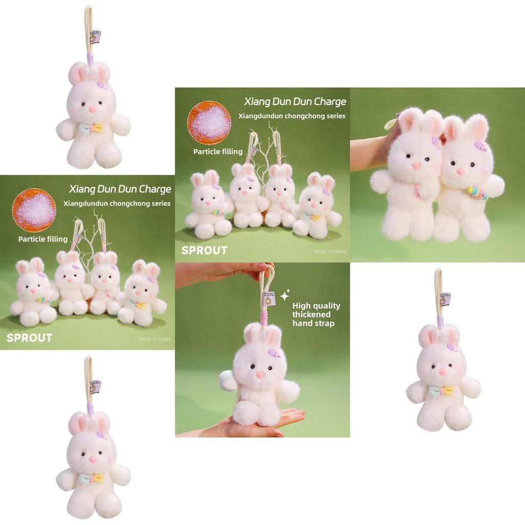 Plush Candy Bunny Keychain With Pp Cotton Filling Perfect For Kids And Teens