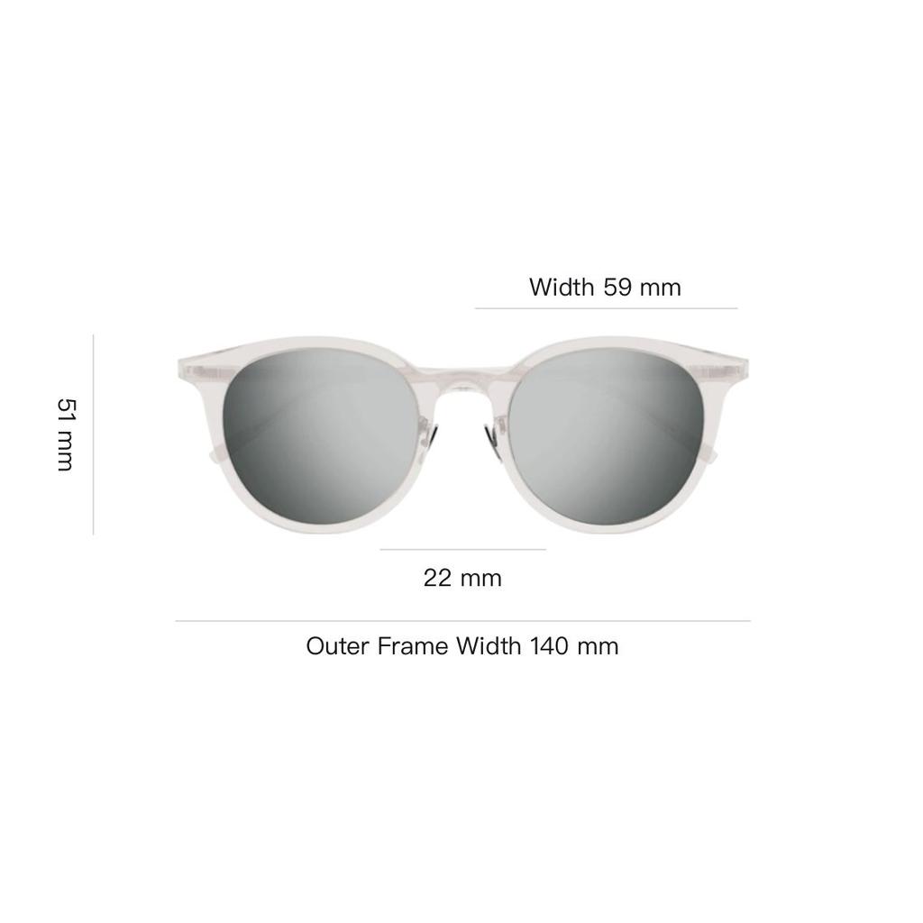Saint Laurent Irregular Frame Sunglasses Unisex Sunglasses Gray SL488K-004