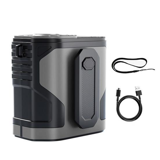 

Высокоскоростной вентилятор с креплением на талии, портативный вентилятор с креплением на шее, 5100 об/мин, мощный поток воздуха, низкий уровень шума, персональный серый