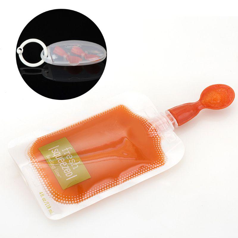 Baby Spoon Food Preservation Packaging Bag Sealing Device Child Feeding Device Dispensing Bag