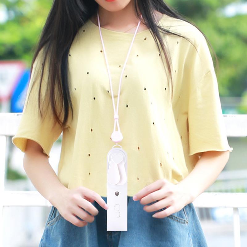 Rechargeable Handheld Usb Fan With Strong Wind  Mute Portable Electric Fan