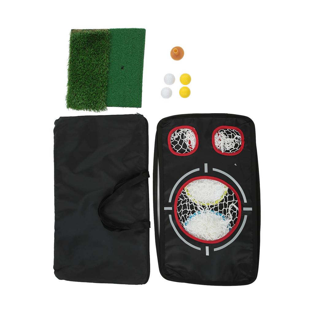 Portable Golf Training Chipping Net Double Sided Folding Target Hitting Practice Net Set