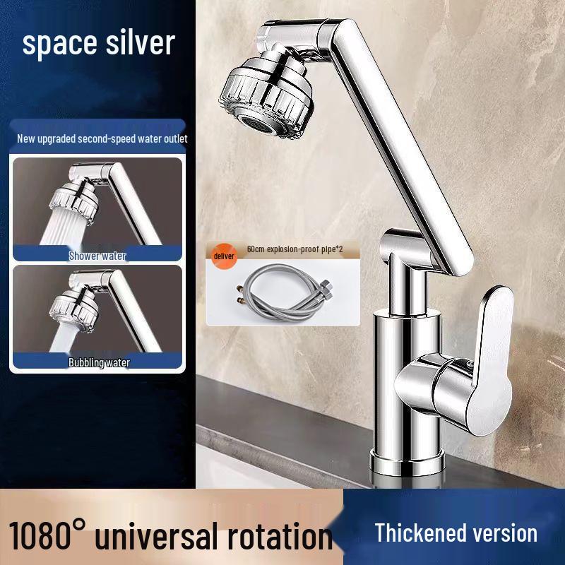 Universal Robotic Arm Hot & Cold Kitchen/Basin Faucet