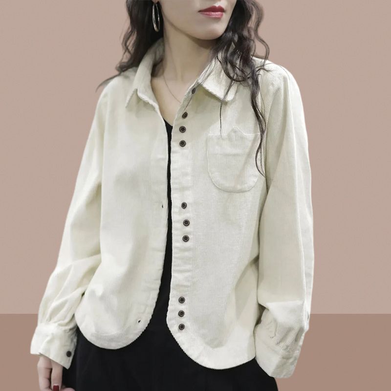 

Стильная женская рабочая куртка-рубашка с длинным рукавом, осенняя блузка, пальто с открытой передней частью, повседневная верхняя одежда, модный топ, бестселлер 4XL белый