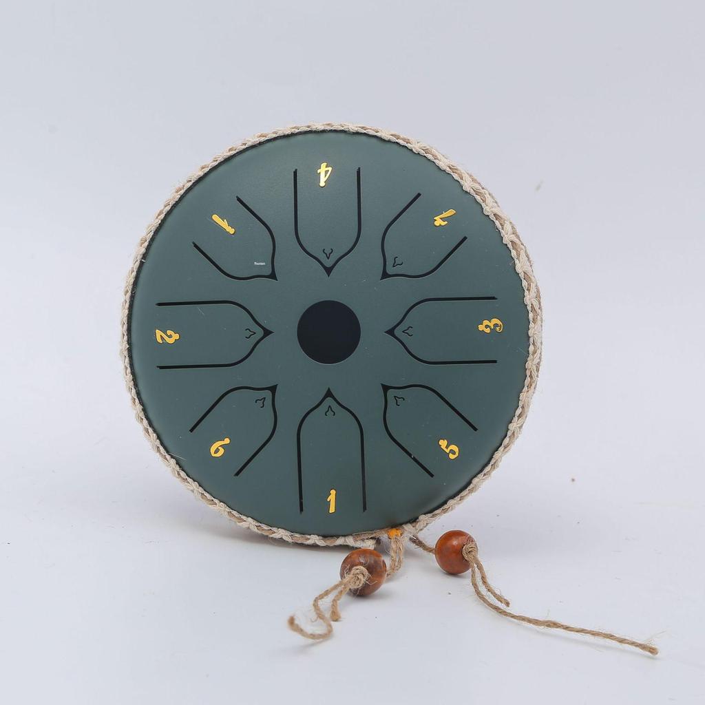 6palcový 8tónový ocelový ruční buben pro děti - Éterický perkusionální nástroj s designem lotosu