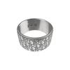 Dior Logo Pattern Engraved 925 Silver Ring Unisex rings R0893HOMST-D990