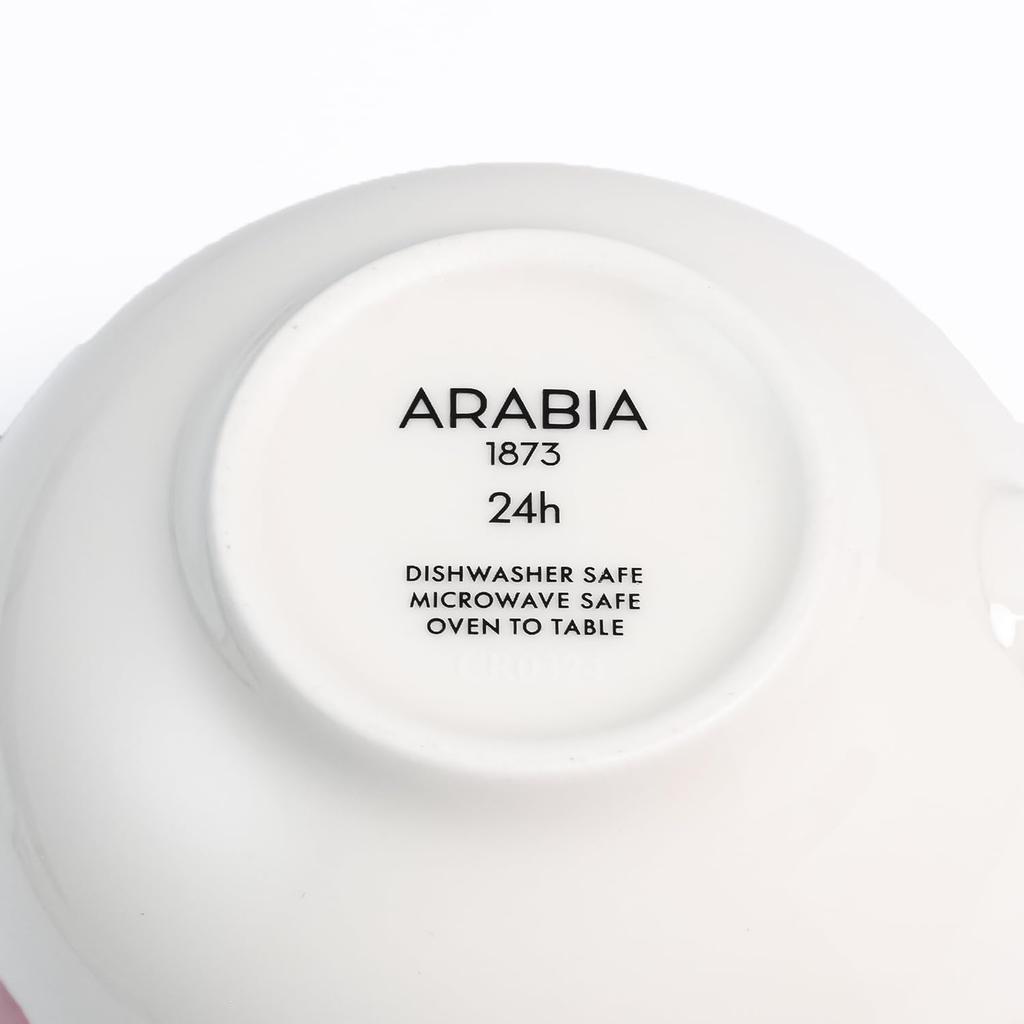 Arabia Tuokio Teacup, 260ml, 24h, Red, 1073609, Western-style Tableware, Scandinavian Style, Kitchen, Finnish Ceramic [Parallel Import]