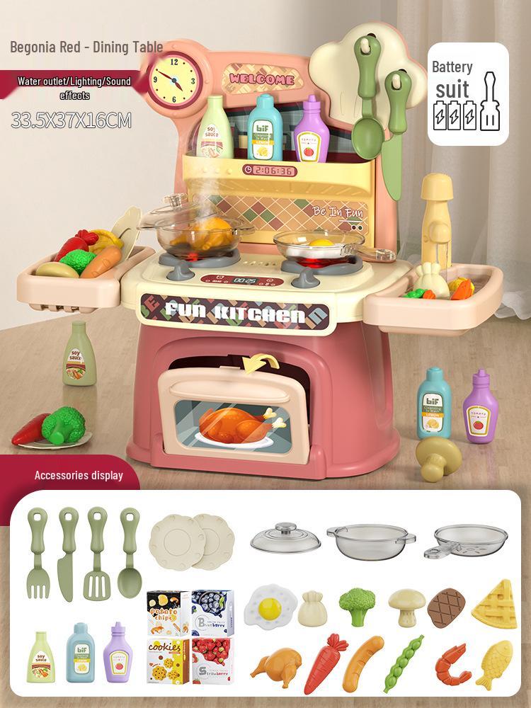 Kids  Mini Kitchen & Shopping Cart Role-Play Set