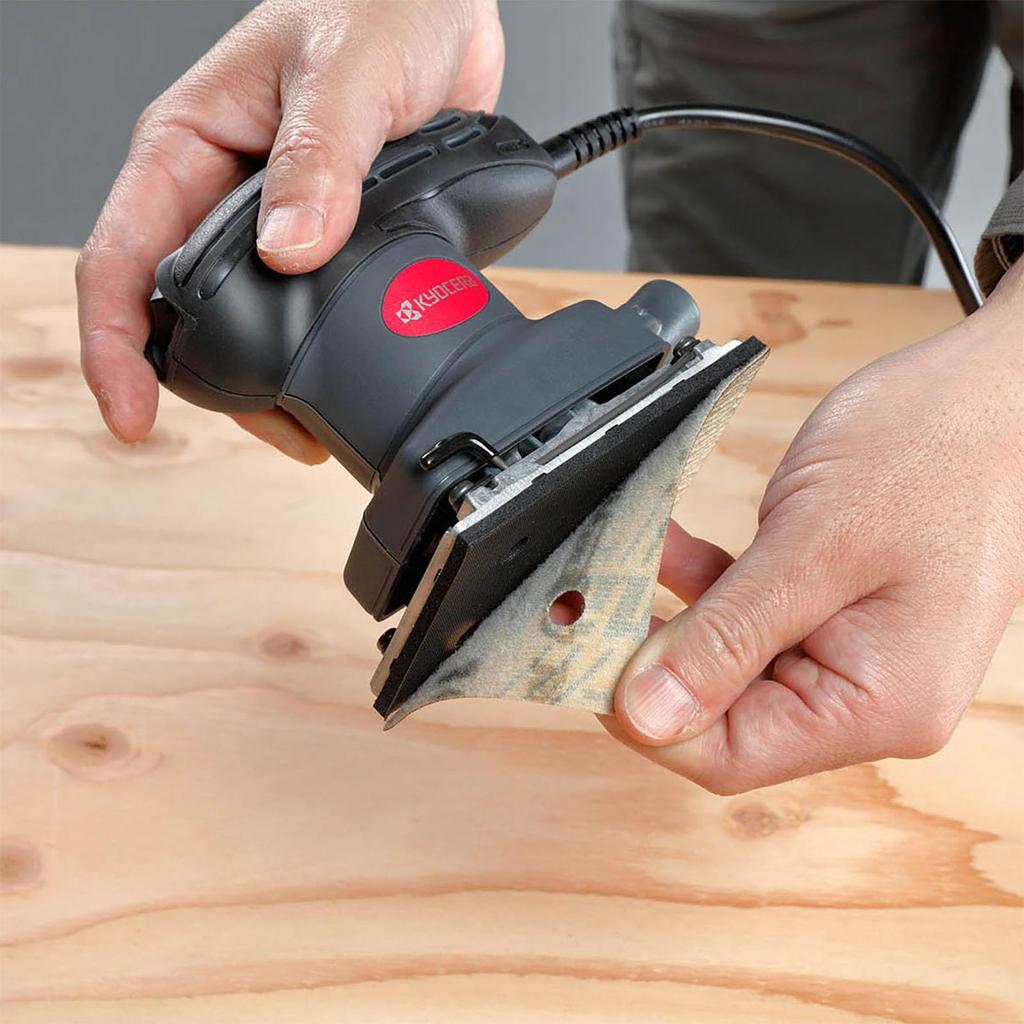 Kyocera Professional Sander AS555M 629050A Black Pad for easy sandpaper attachment and removal Compact and lightweight 760g for Dry sandpaper clamp