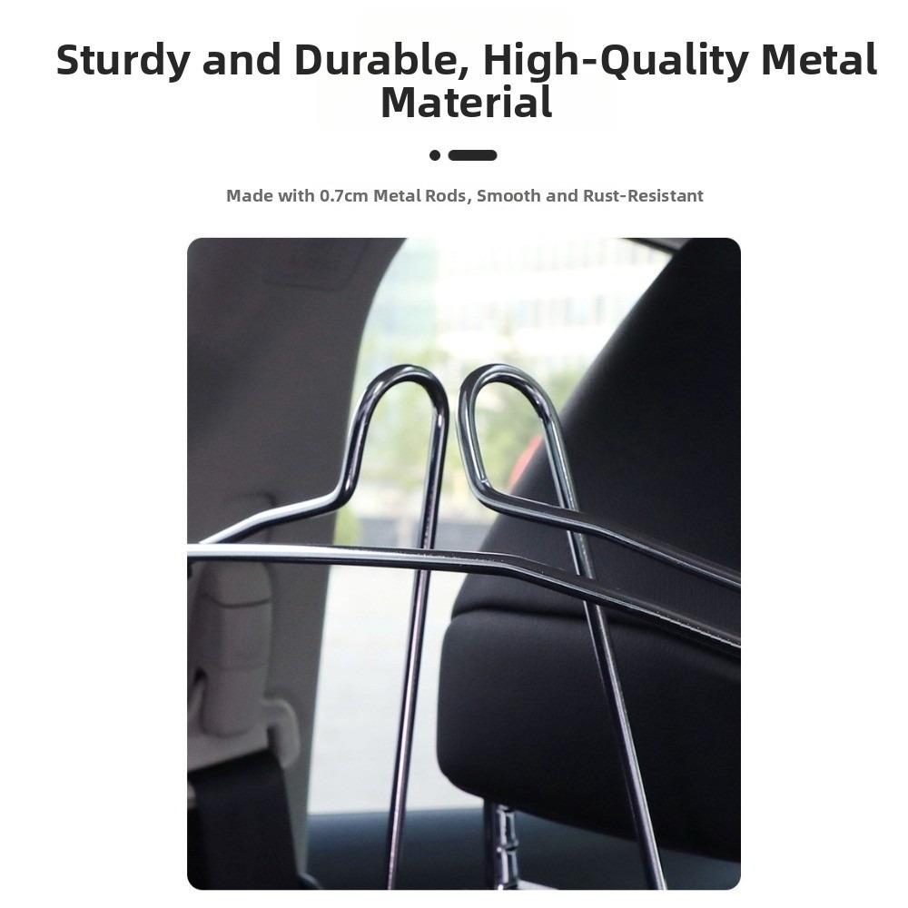 Universal Jacket Suit Coat Hanger Stainless Steel Back Seat Organizer Car Clothes Rack for Vehicle