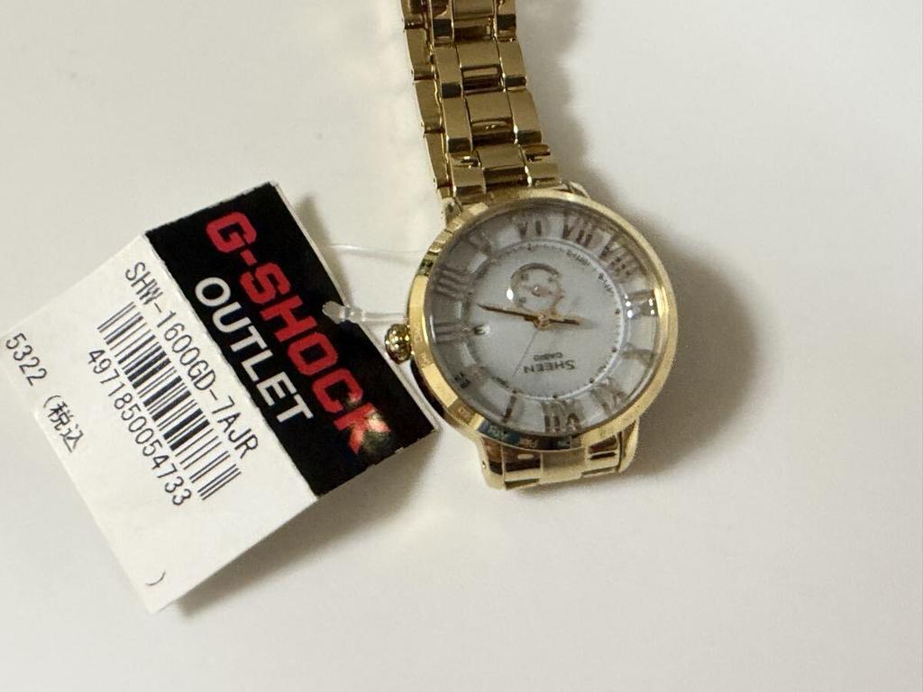 CASIO first special SHEEN Yellow Gold, come, served, SHW-1600GD-7AJR